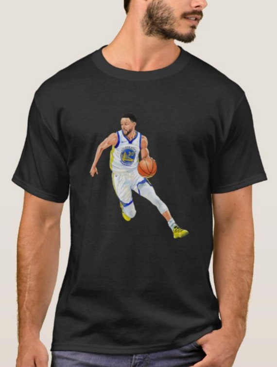 Spytte Bangladesh Michelangelo Steph Curry Warriors Custom NBA T-shirt Men Women - Etsy