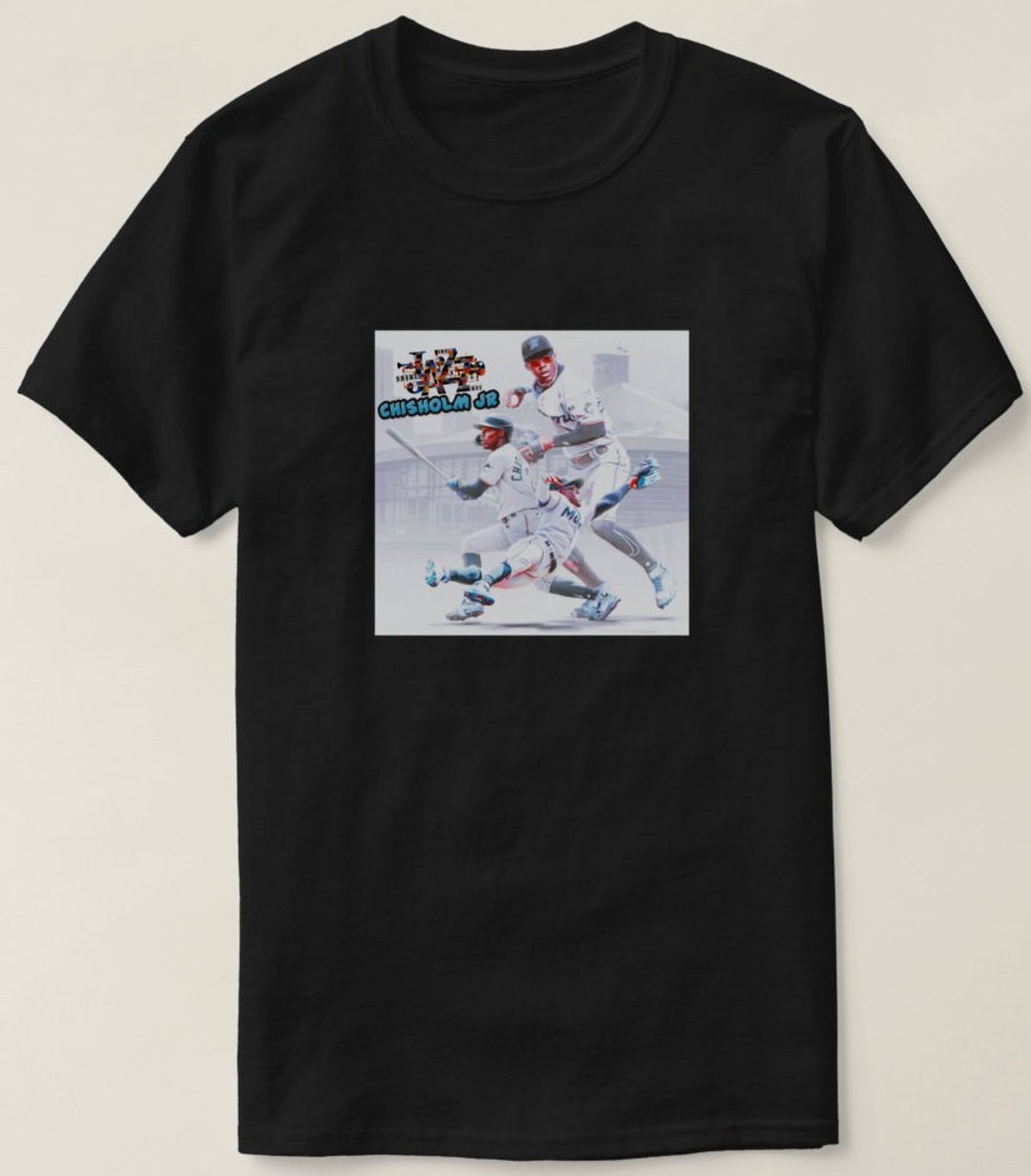 Jazz Chisholm Jr. Miami Marlins Nike Name & Number T-Shirt - Black