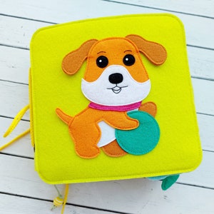 Fun and Educational Felt Book for Kids with Pets, Finger Toys, and Tactile Activities