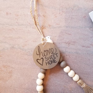 Beaded Door Tag