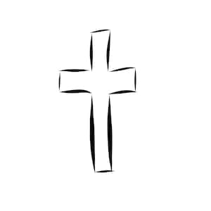 Hand Drawn Cross, Hand Lettered Cross, Cross SVG, Cross PNG, Download, Print, Instant Download