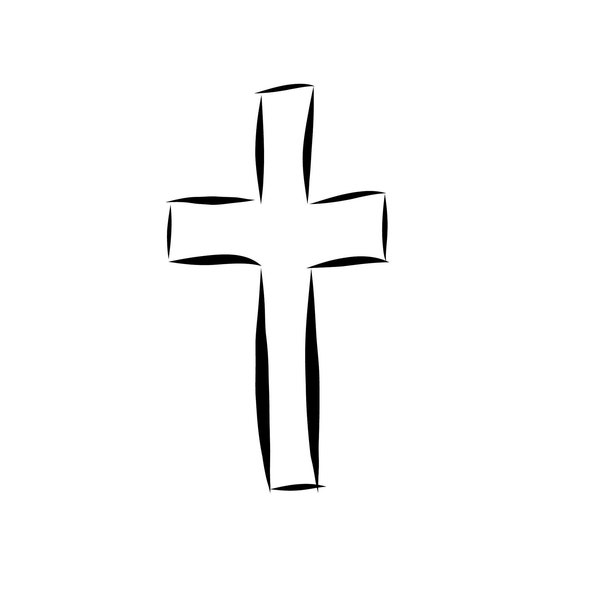 Hand Drawn Cross, Hand Lettered Cross, Cross SVG, Cross PNG, Download, Print, Instant Download