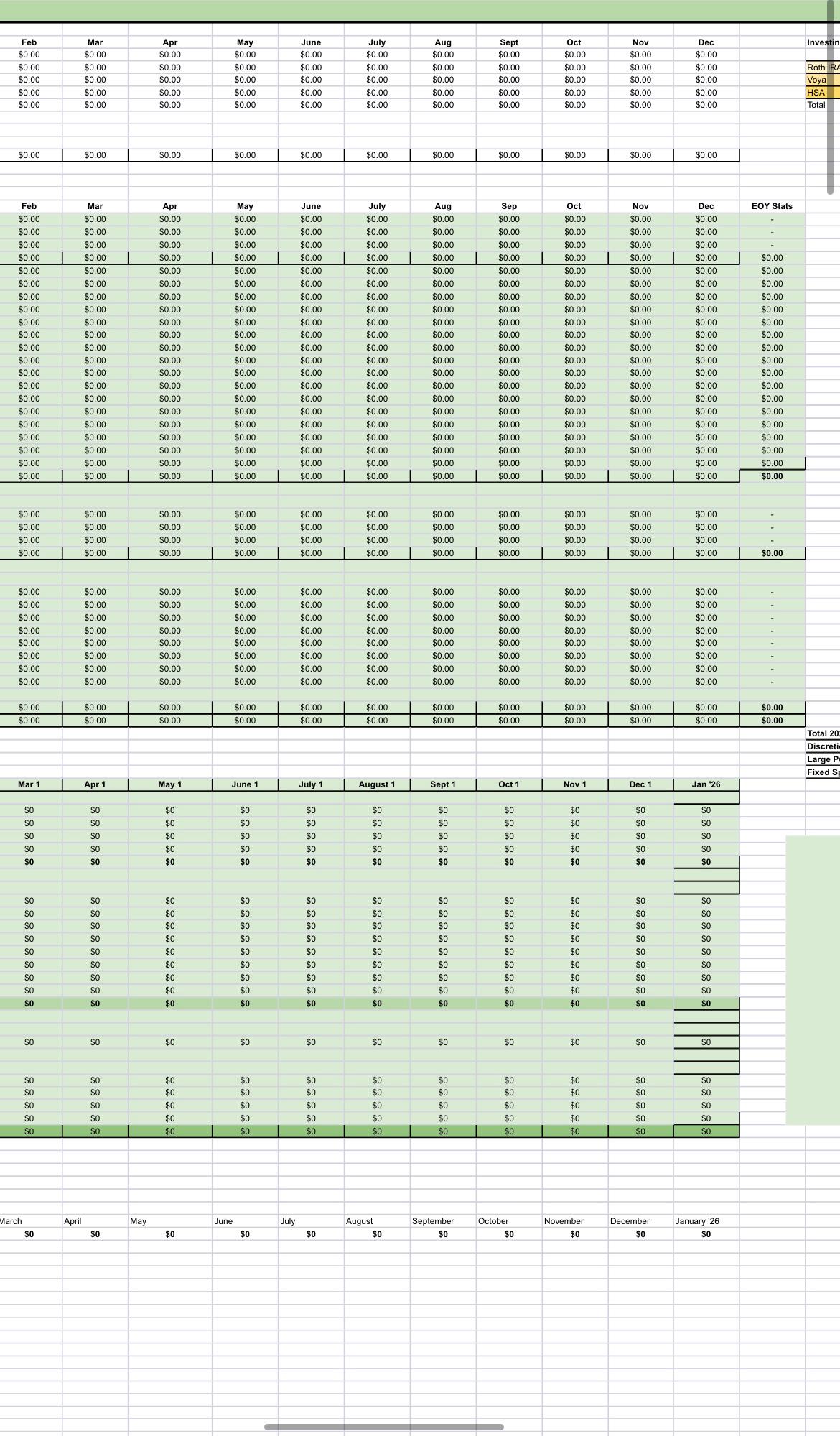 Detailed Expense Worksheet Detailed Budgeting Tool - Expense Spreadsheet - Etsy