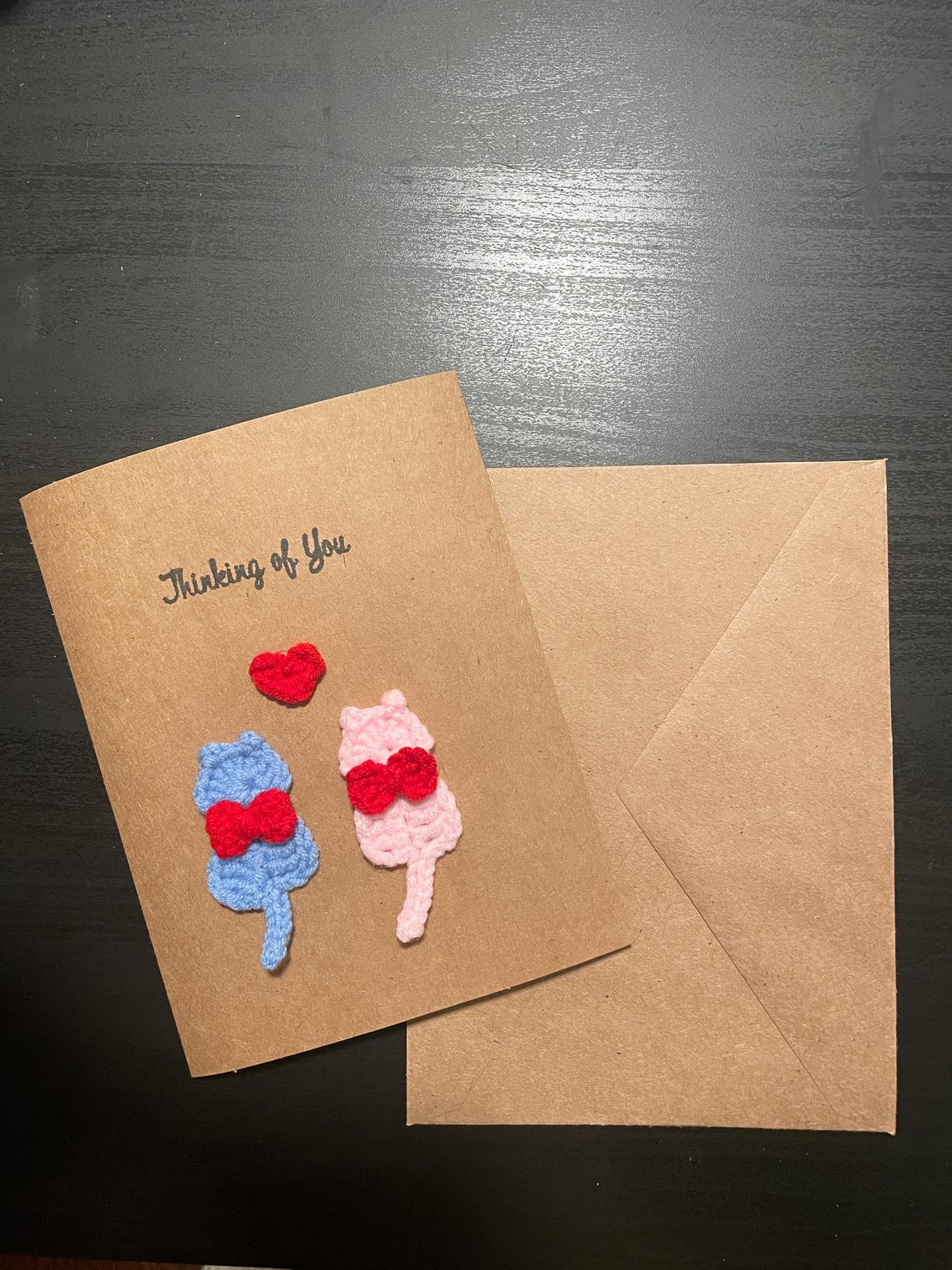 Handmade Crochet Greeting Card Handmade Birthday Card Gift Card Gift ...