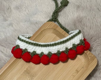 Handmade Crochet pet collar/ Neck Scarf