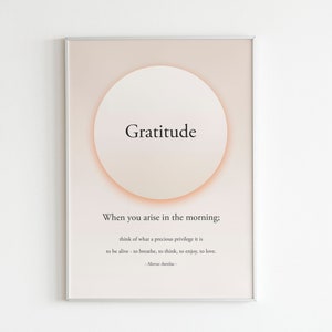 Marcus Aurelius Gratitude Quote Print: Stoic Philosophy (Digital Download)