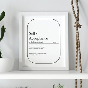 Self-Acceptance Definition, digital download