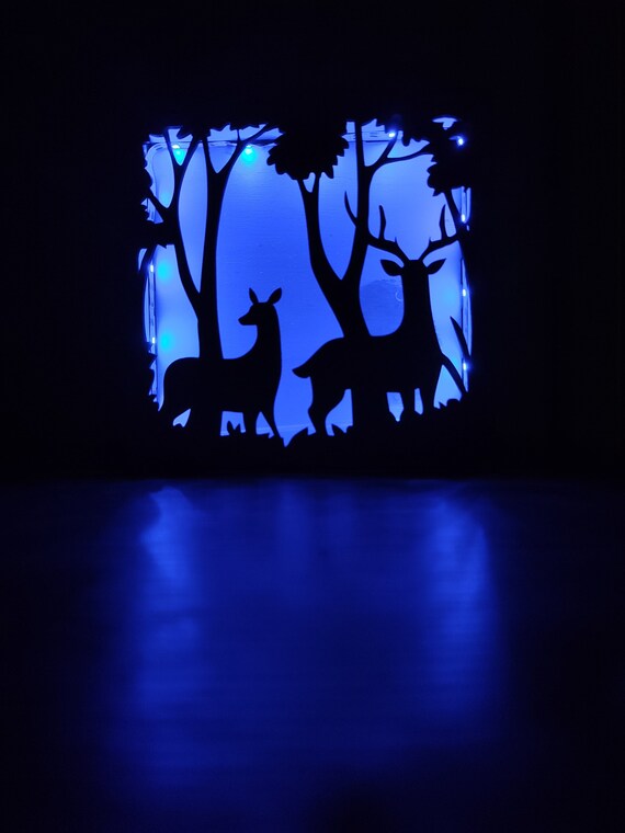 Reindeer Lightbox Lasercut File - Etsy