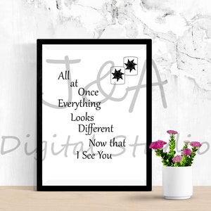 Tangled Movie Quote, Typography, Print, Digital Download, Movie Quotes, Inspirational, Minimalistic Wall Decor,