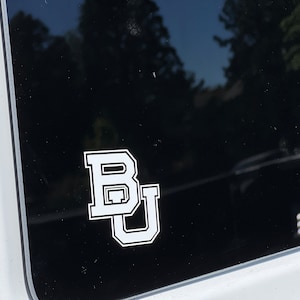 Baylor Vinyl Decal Sticker Football, Basketball, Baseball, Softball,  For Windows, Hydroflasks Laptop Gift