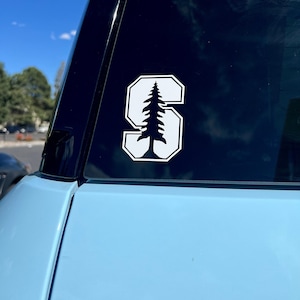 Stanford Vinyl Decal Sticker Football, Basketball, Baseball, Softball,  For Windows, Hydroflasks Laptop Gift