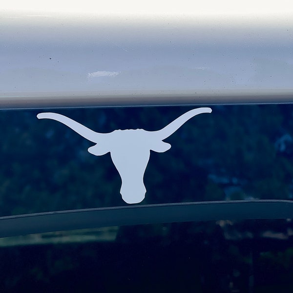 Longhorn Vinyl Decal Sticker Football, Basketball, Baseball, Softball,  For Windows, Hydroflasks Laptop Gift