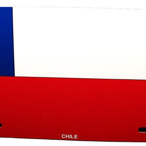 CHILEAN CHILE FLAG Metal Car Novelty License Plate Auto tag