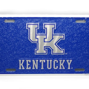 Officially Licensed UK University of Kentucky Wildcats 3D EMBOSSED Metal Car NOVELTY License Plate Auto tag
