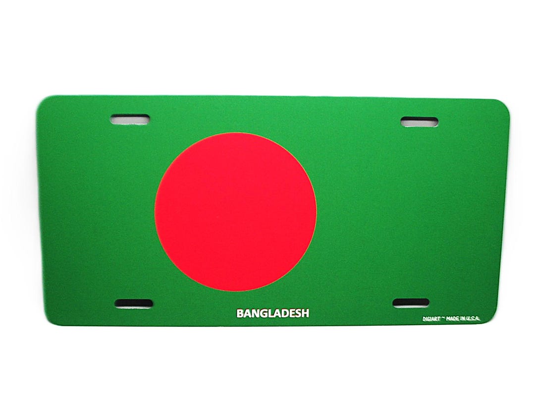 BANGLADESH BANGLADESHI FLAG Metal Car Novelty License Plate Auto Tag - Etsy