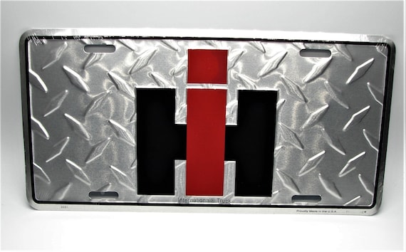 International Harvester License Plate Frame - Aluminum Decorative Car Front Plate 6x12 Inch