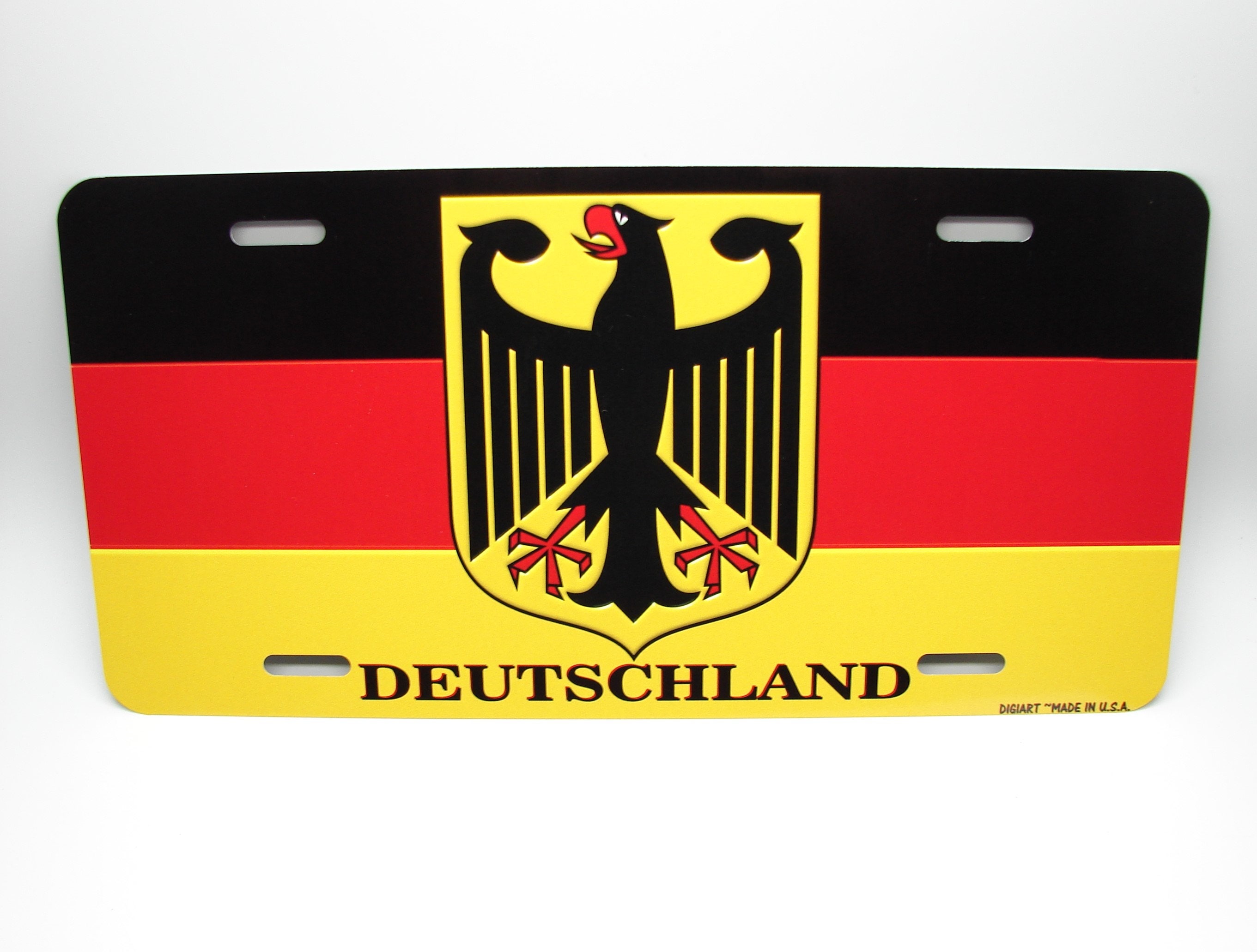  GERMANY Deutschland German Shield DEUTSCH 100mm (4) Vinyl  Bumper Sticker, Decal : Automotive
