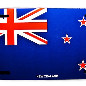 NEW ZEALAND FLAG Metal Car license Plate Auto Tag