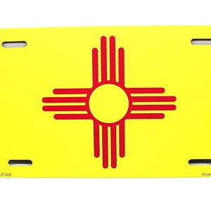 NEW MEXICO STATE Flag Metal Car Novelty License Plate Auto Tag