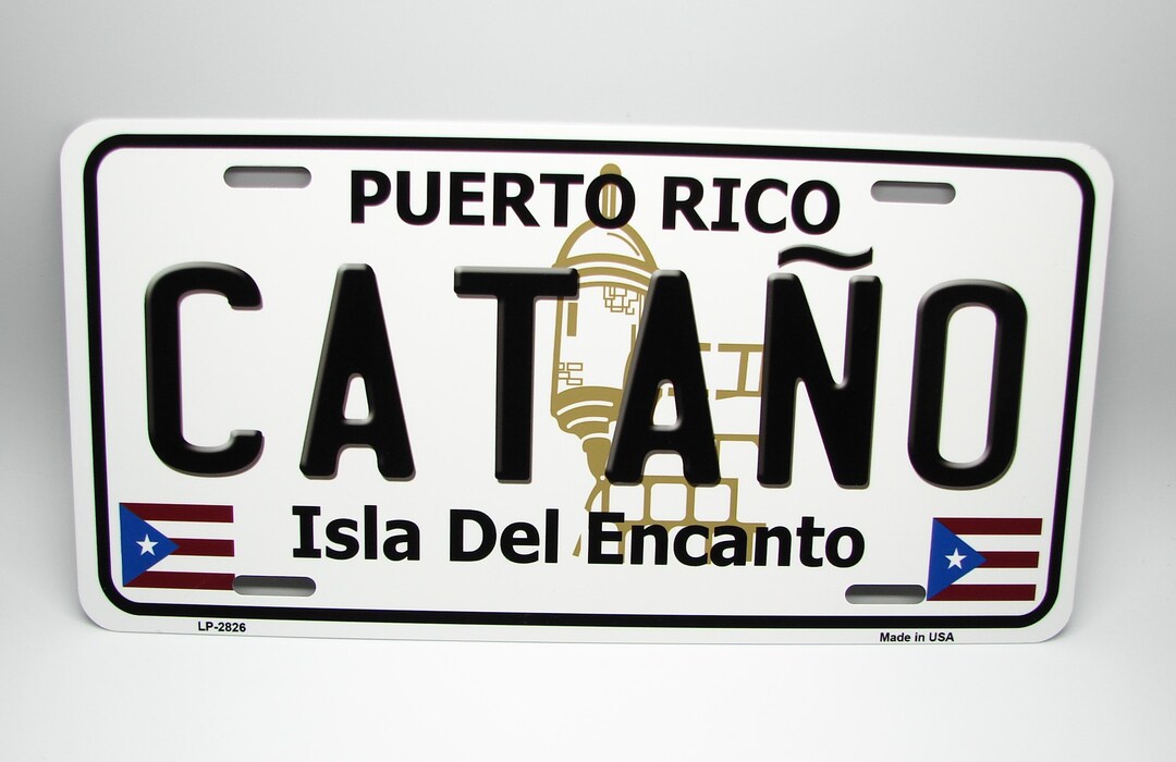 CATANO PUERTO RICO Isla Del Encanto Metal Car License Plate Etsy