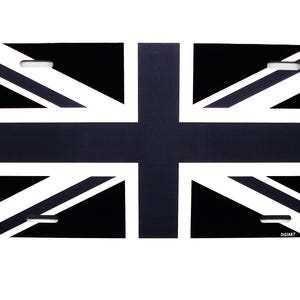 England BRITAIN BRITISH Flag Metal Car Novelty License Plate Auto Tag Union Jack United Kingdom UK Flag Car License Plate Black Gray Format
