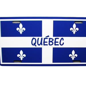 KANADA, KANADISCHES Gebiet QUEBEC-Flaggen-Metallauto-Neuheits-Nummernschild-Autoumschlag