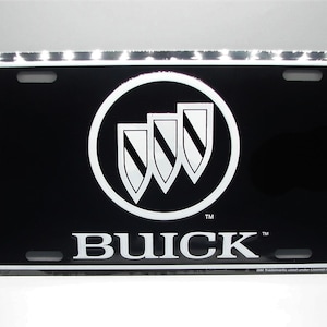 Officially Licensed GM BUICK Emblem 3D EMBOSSED Metal Car Novelty License Plate Auto tag