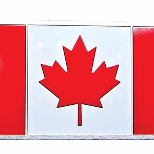 CANADA CANADIAN Flag 3D Metal Aluminum Emblem, Decal, Sticker