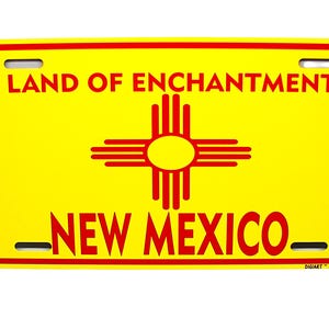 NEW MEXICO STATE Flag Metal Car Novelty License Plate Auto Tag