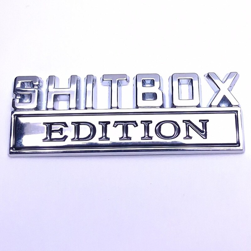 Old Man Edition Auto Emblem 2er Pack - Selbstklebende Metall Aufkleber Für Auto & Motorrad