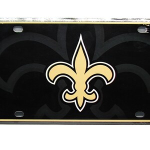 NFL Officially Licensed NEW ORLEANS Saints Metal Novelty Car License Plate Auto Tag