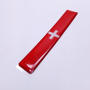 SWISS SWITZERLAND FLAG 3D Epoxy Car Emblem Decal Sticker Flexible Durable Waterproof Highly Detailed Good Quality