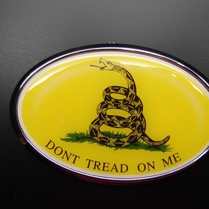 DON&#39;T TREAD On Me, The Gadsden flag 3D Emblem Sticker Decal 3D Rattlesnake Emblem
