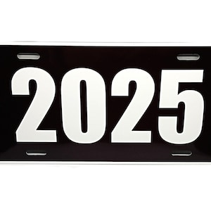 Custom Any Year CAR MODEL YEAR Metal Novelty Car License Plate Auto Tag