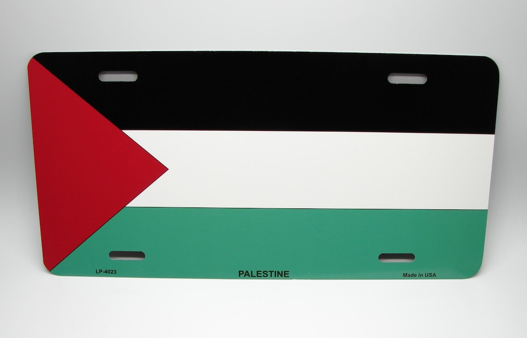 PALESTINE PALESTINIAN FLAG Metal Car License Plate Auto Tag Etsy