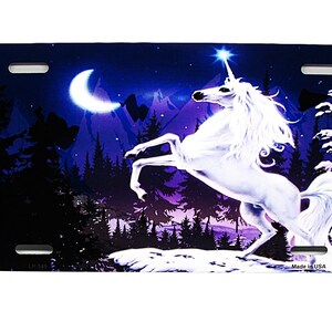 UNICORN HORSE Metal Car Novelty License Plate Auto Tag