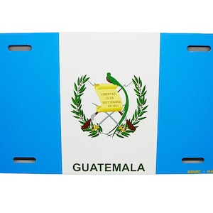 GUATEMALA Flag Metal Car Novelty License Plate Auto tag. GUATEMALAN FLAG Car License Plate