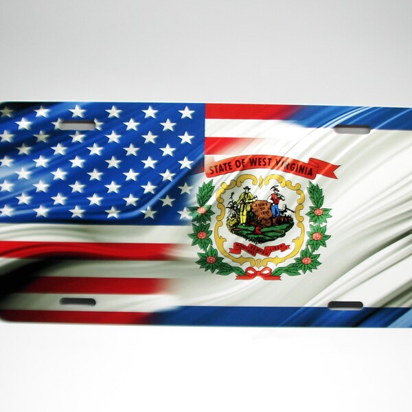 West Virginia Tag Frame Etsy