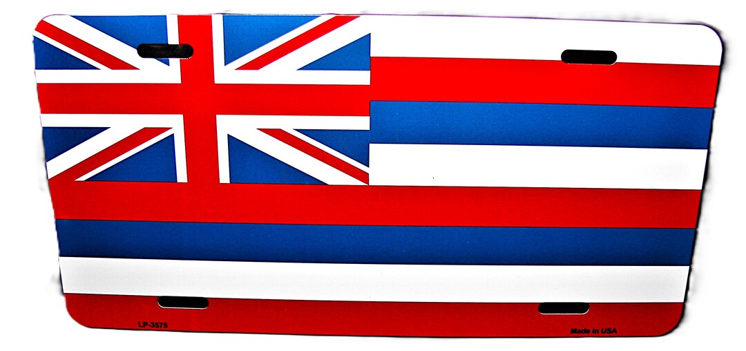 ハワイ州旗 金属製車用ノベルティナンバープレート オートタグ。アロハ