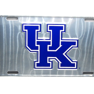 Officially Licensed UK University of Kentucky Wildcats 3D EMBOSSED Metal Car NOVELTY License Plate Auto tag