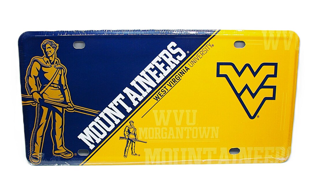 West Virginia Mountaineers Camo License Plate – Metal Sign 12x6"