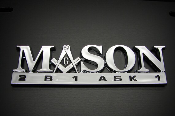 FREEMASON MASONIC CAR EMBLEM 3D ABS CHROME FINISH MASON EMBLEM - Foto 5