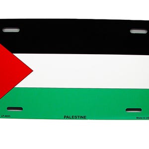 PALESTINE PALESTINIAN FLAG Metal Car Novelty License Plate Auto tag