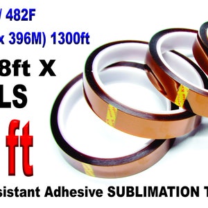 Transparent Heat Transfer Tape for Sublimation and Vinyl 10mm X 33mm No  Residue 