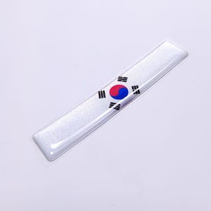 DRAPEAU CORÉEN 3D époxy emblème de voiture autocollant autocollant Flexible Durable imperméable très détaillé bonne qualité