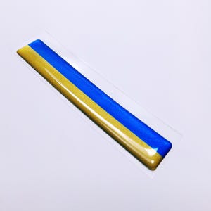 UKRAINE UKRANIAN FLAG 3D Epoxy Car Emblem Decal Sticker Flexible Durable Waterproof Highly Detailed Good Quality
