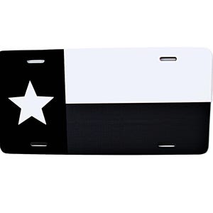 TEXAS STATE Tactical FLAG Metal Car Novelty License Plate Auto Tag. Lone Star State