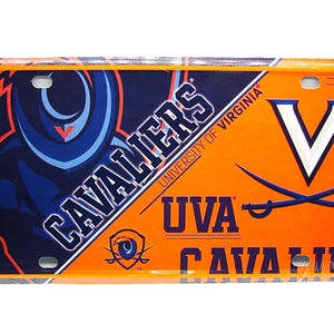 Officieel gelicentieerde UNIVERSITY of VIRGINIA CAVALIERS Metal Novelty Car License Plate Auto Tag