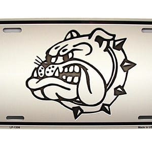 BULLDOG Metal Car Novelty License Plate Auto tag