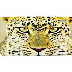 CHEETAH WILDLIFE BIG Cat Animal Love Friend Metal Car Novelty License Plate Auto Tag Paws Tiger Leopard, Cougar, Puma, Lion, Bob cat, Jaguar
